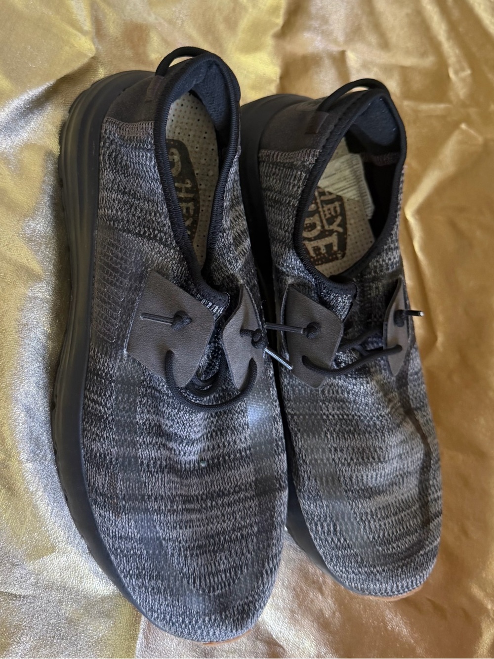 Hey Dude Men's Lightweight Knit Casual Sneakers - Black/Gray